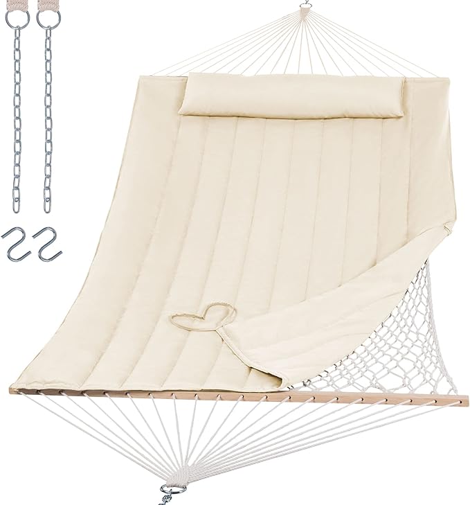 2 Person Hammock with Hardwood Spreader Bar