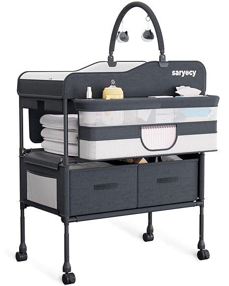 Changing Table, Versatile Folding Changing Table, Waterproof Diaper Changing Station