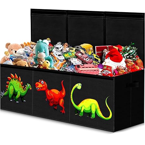 Extra Large Toy Box for Girls, Toy Chest for Kids,Collapsible Sturdy Toy Storage with Lids
