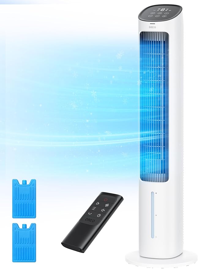 Tower Fan for Bedroom, 40" Evaporative Air Cooler, Cooling Fans That Blow Cold Air