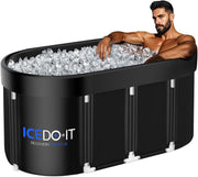Upgrade 129 Gal XL Large Oval Ice Bath Tub for Athletes