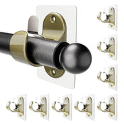 Adhesive Curtain Rod Brackets, No Drilling Curtain Rod Holders for Max 1.3in Rods