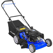 21 Inch 201cc 4-Cycle Engine Push Lawn Mower, 3-in-1 Gas Lawn Mower with Bagging