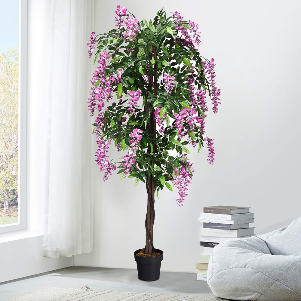 6ft Ficus Artificial Fake Trees for Indoor or Outdoor Décor