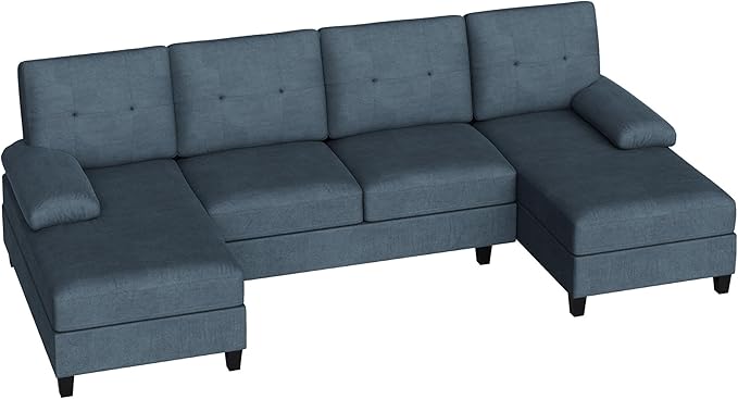 U-Shaped Sectional Sofa with Double Chaise