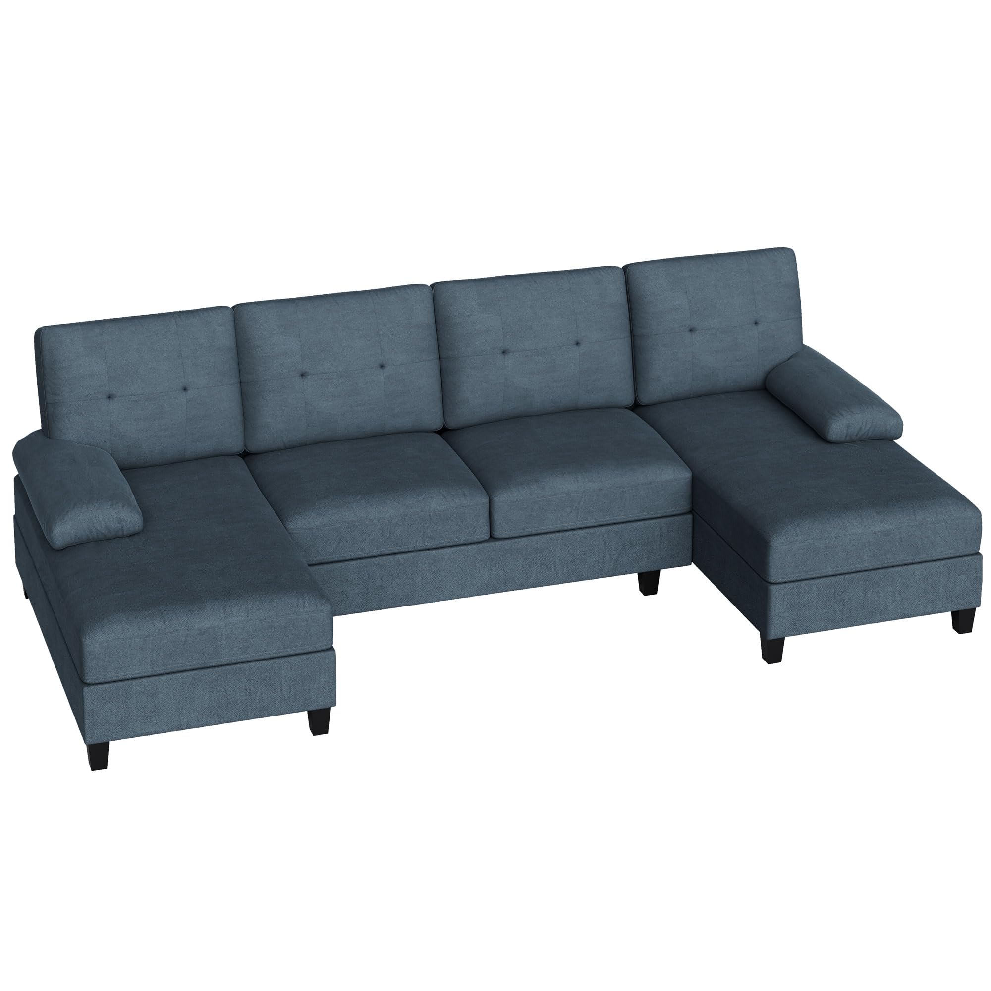 U-Shaped Sectional Sofa with Double Chaise