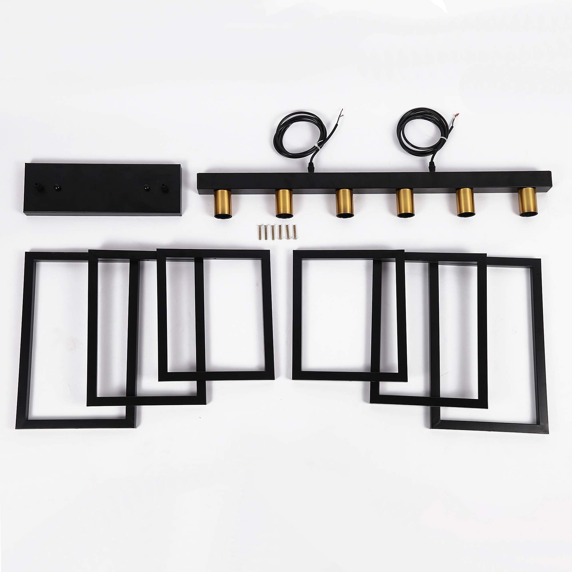 Modern Kitchen Island Light Pendant Chandelier 6-Light Ceiling Light Industrial Pendant Lighting