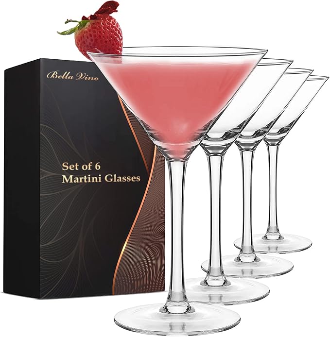Glasses Martini Glasses, Whiskey, Gin, Tequila, Tall Cosmopolitan Glasses Bar