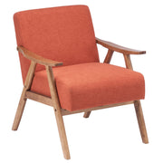 Mid-Century Retro Modern Upholstered Lounge Chair Fabric Accent Chair
