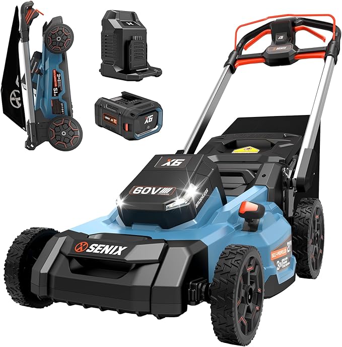 X6 60 Volt Max* 21-Inch 3-in-1 Cordless Push Lawn Mower