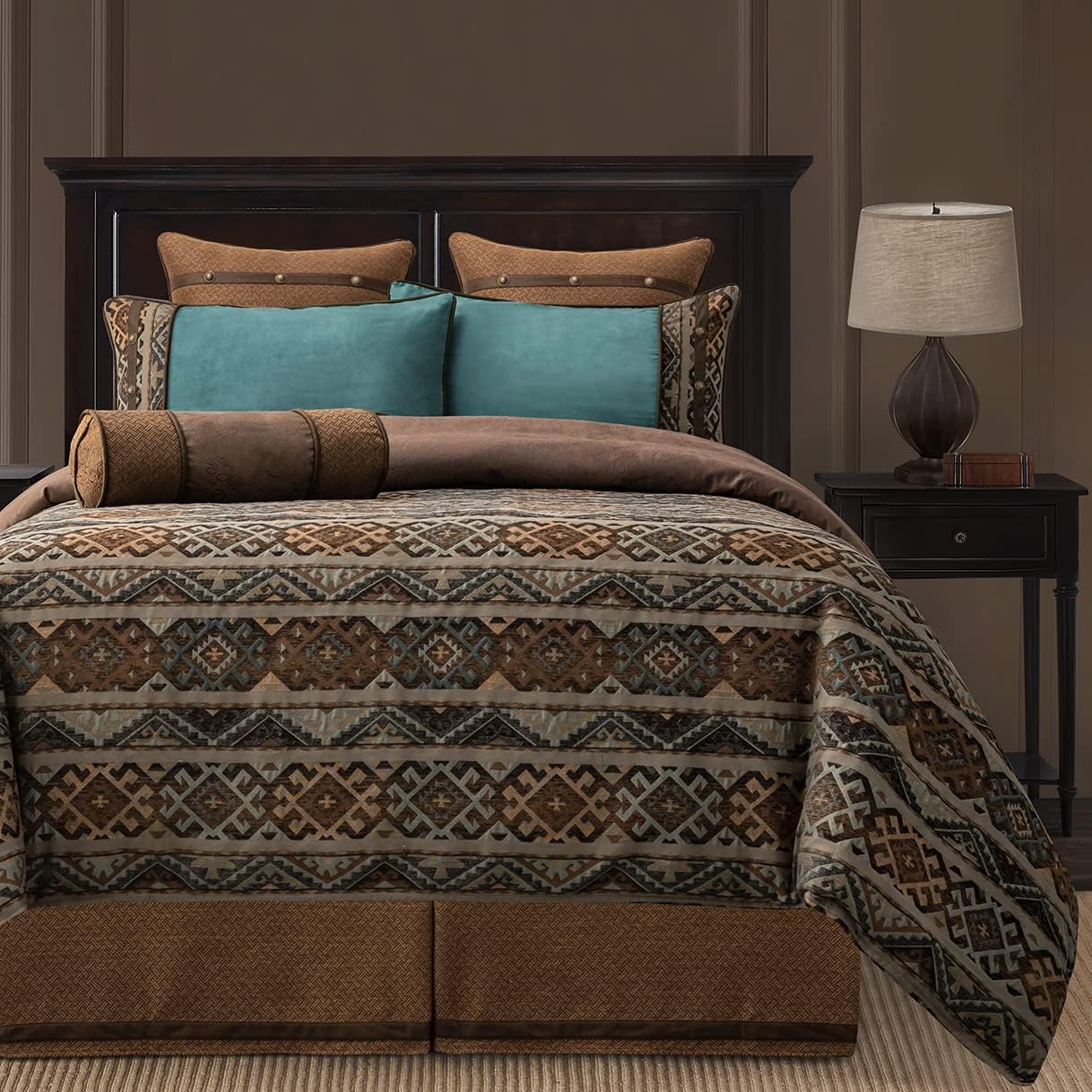 by HiEnd Accents Rio Grande 7 Piece Duvet Cover Set, Super King