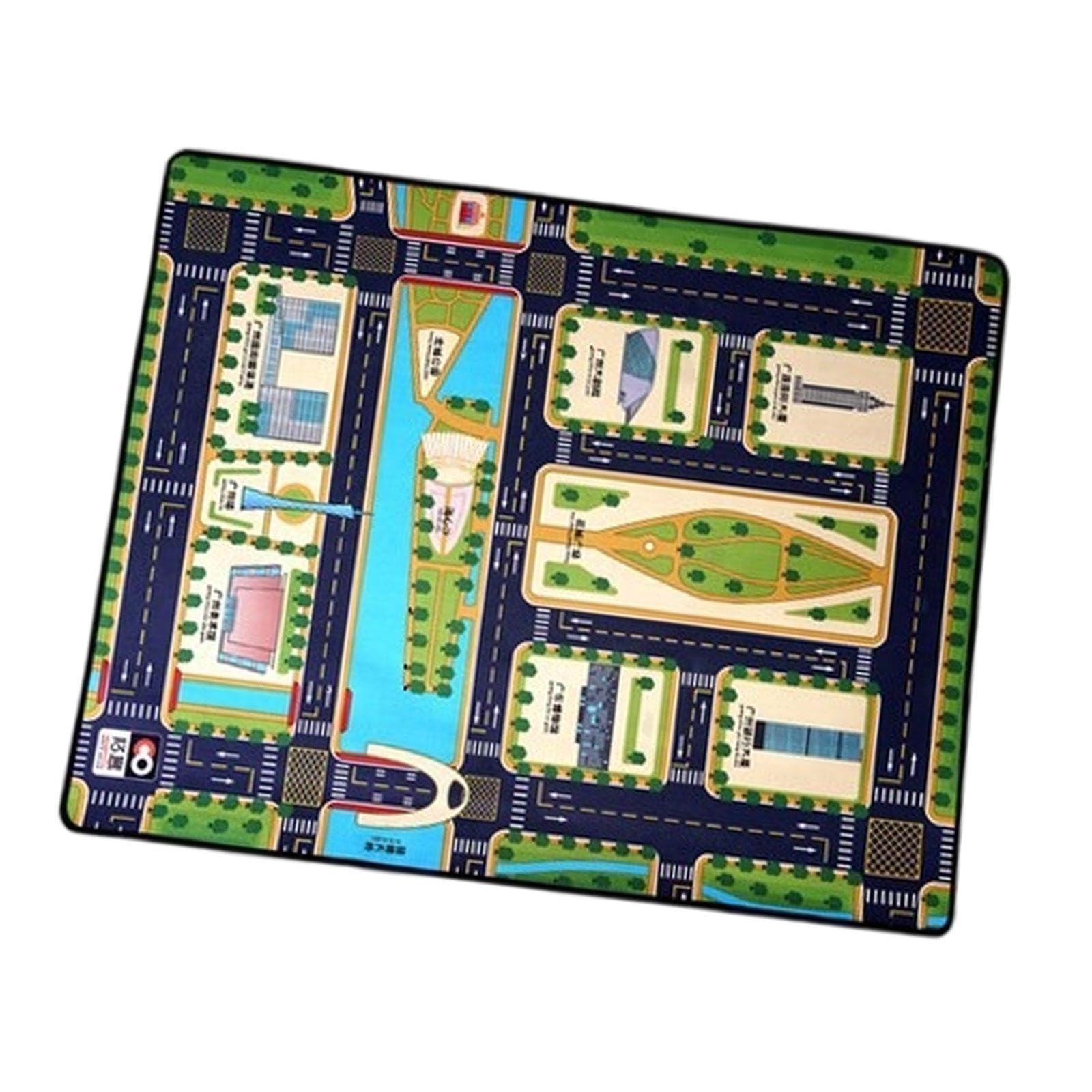 Kids Play Rug Car Road Rug Non Slip 55x43 inch Children's Floor Mat