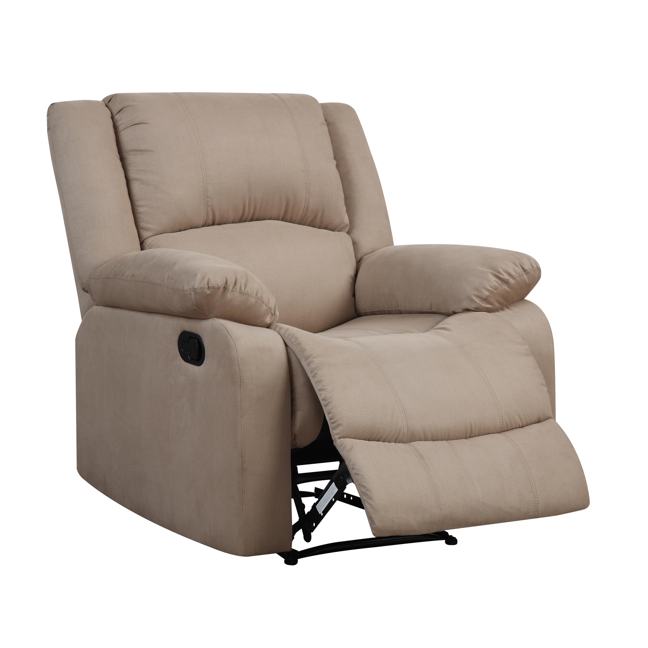 Warren Manual Recliner Microfiber Beige,living room