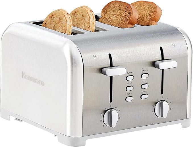 slice - extra wide slot countertop kitchen appliance, defrost function,
