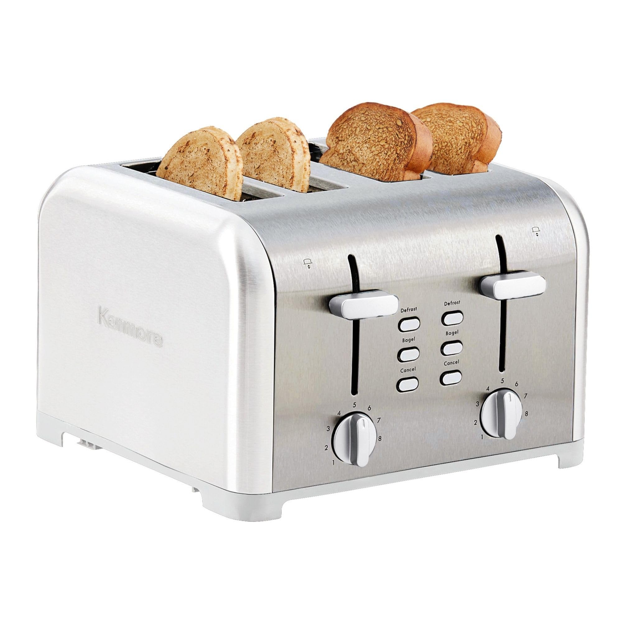 Slice Extra Wide Slots Bread Bagel and Defrost Function 9 Browning Levels