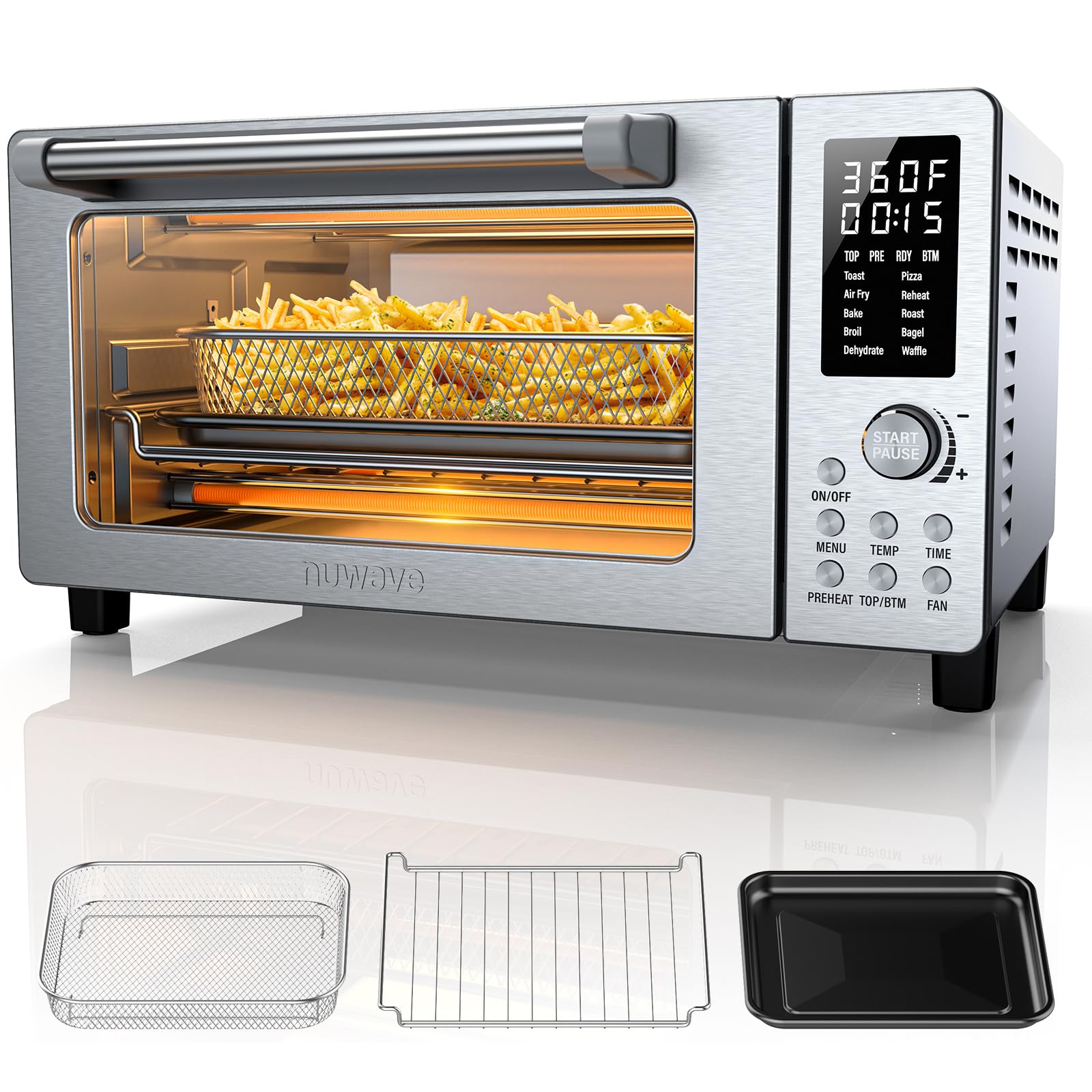 Pro Convection Air Fryer Toaster Oven Combo, 2025 New and Improved