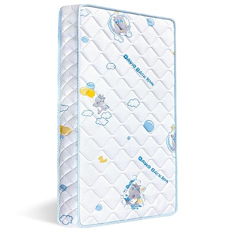 Crib & Toddler Mattress,100% Knitted Fabric