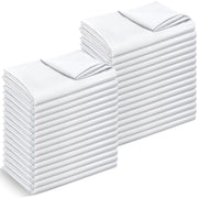 30 Pack Flat Sheets Bulk Soft Microfiber Bed Sheet Dust Poof Cover for Motel Rental