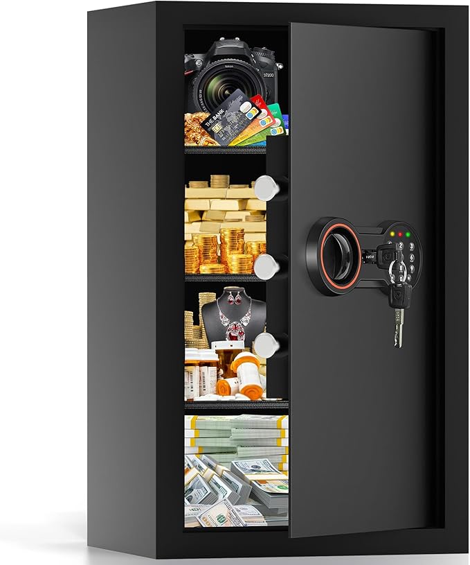 4.3 Cub Large Home Safe Fireproof Waterproof, Anti-theft Fireproof Safe Box