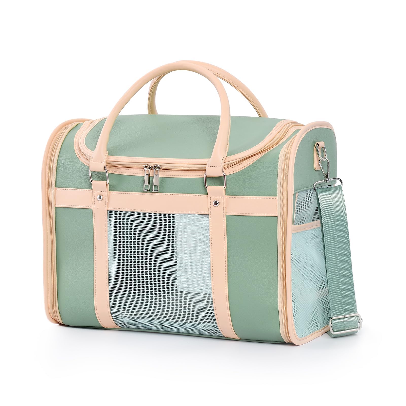 Airline Approved Pet Carrier Backpack, Waterproof PU Foldable Design