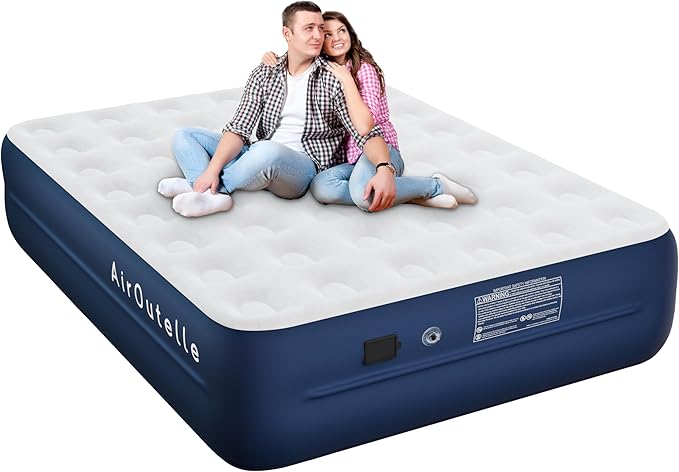 Air Mattress with Battery Pump, Rechargeable USB Electric Pump