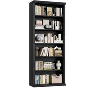 Bookshelves, 28" W Tall Bookshelf with Elegant Design, 6 Tiers Spacious Book Storage