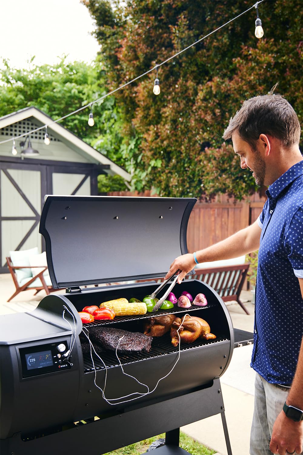 Origin-940 Electric Wood Pellet Smoker Grill – A.I. Smart BBQ Grill with WiFi