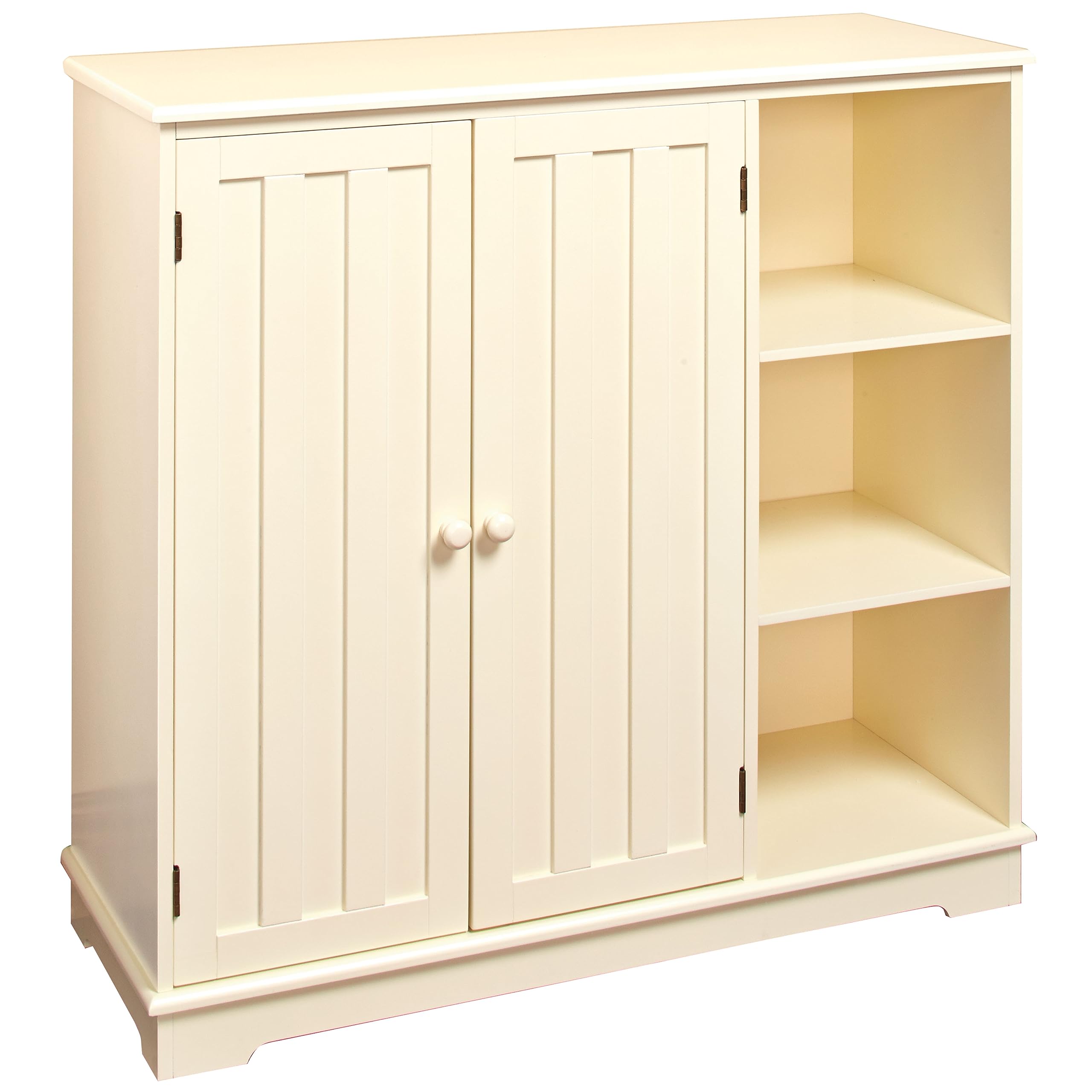 Beadboard Buffet Sideboard Storage Cabinet - Off White