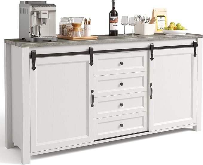 Farmhouse Sideboard Buffet Cabinet with Storage