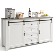 Farmhouse Sideboard Buffet Cabinet with Storage