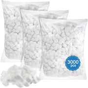 3000 Pcs Cotton Balls Bulk Medium Size Organic Pure Cotton Balls for Makeup Remover