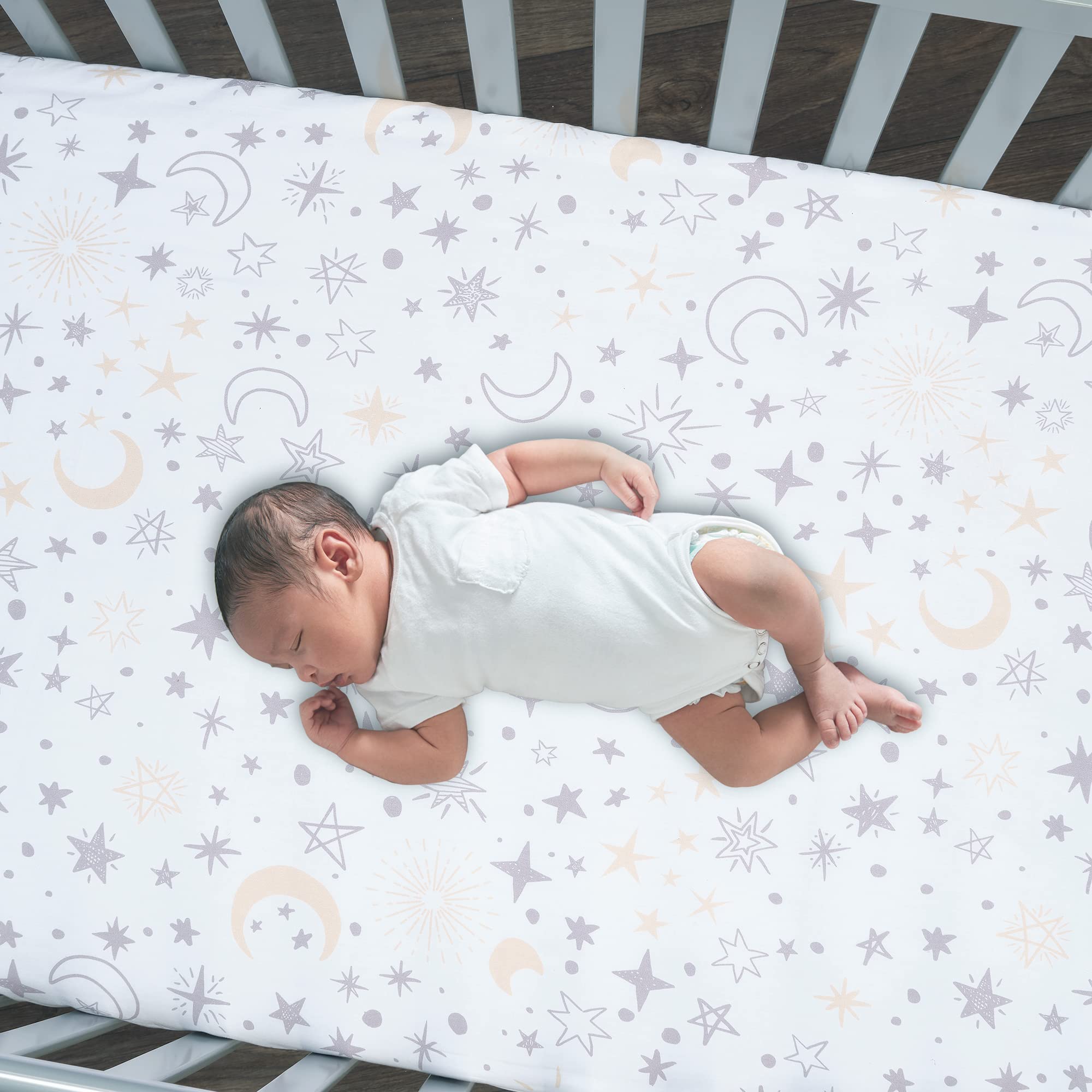 Goodnight Moon 3-Piece Celestial Nursery Baby Crib Bedding Set
