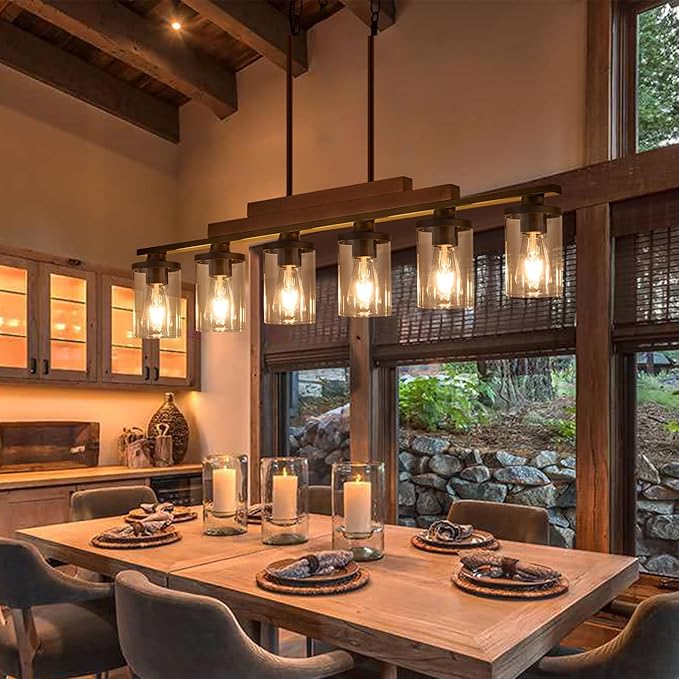 Dining Room Light Fixture/Chandelier Over Table,5-Light Kitchen Island Lighting Hanging