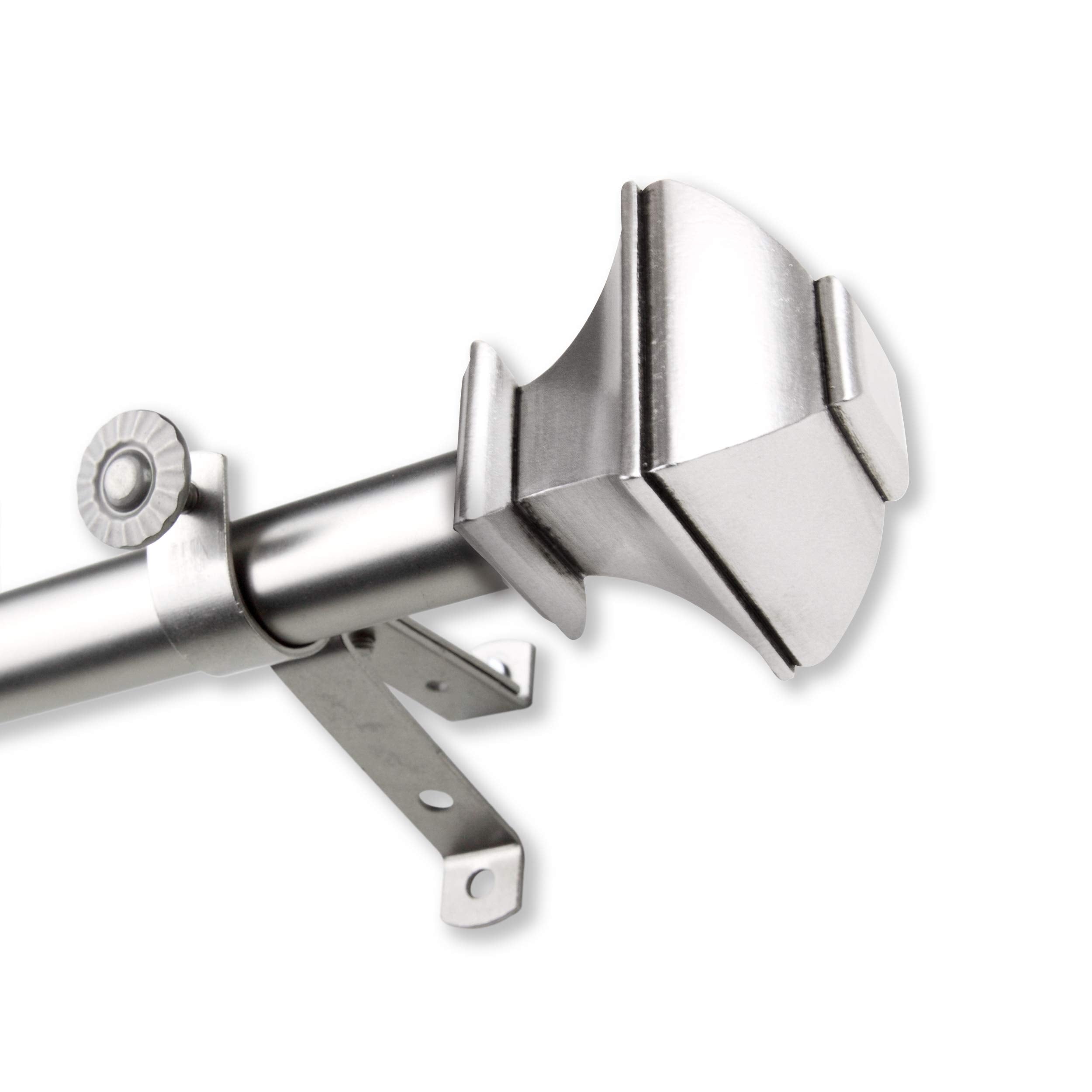 13/16" Moyat 5-Sided Bay Window Curtain Rod - Satin Nickel