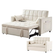 Modern 3 in 1 Convertible Sleeper Sofa Couch Bed