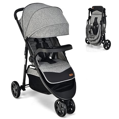 Jogging Stroller, Jogger Travel System with 5-Point Safety Harness