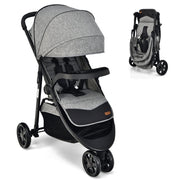 Jogging Stroller, Jogger Travel System with 5-Point Safety Harness, Adjustable