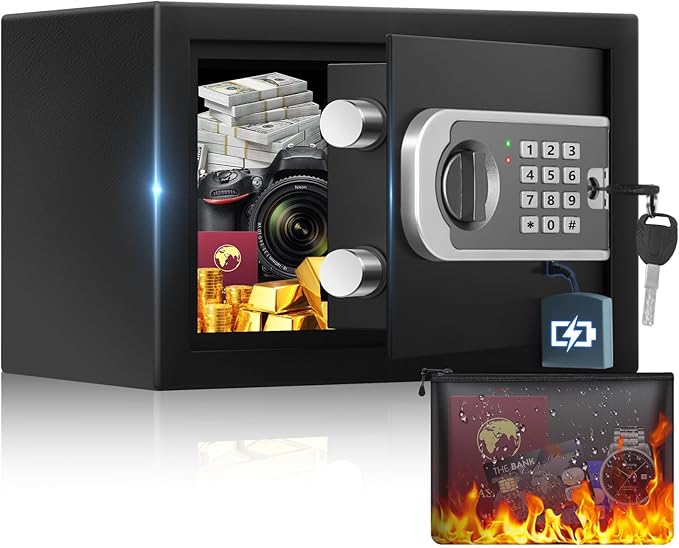4.3 Cuft Large Fireproof Safe for Home, Safe Box Fireproof Waterproof