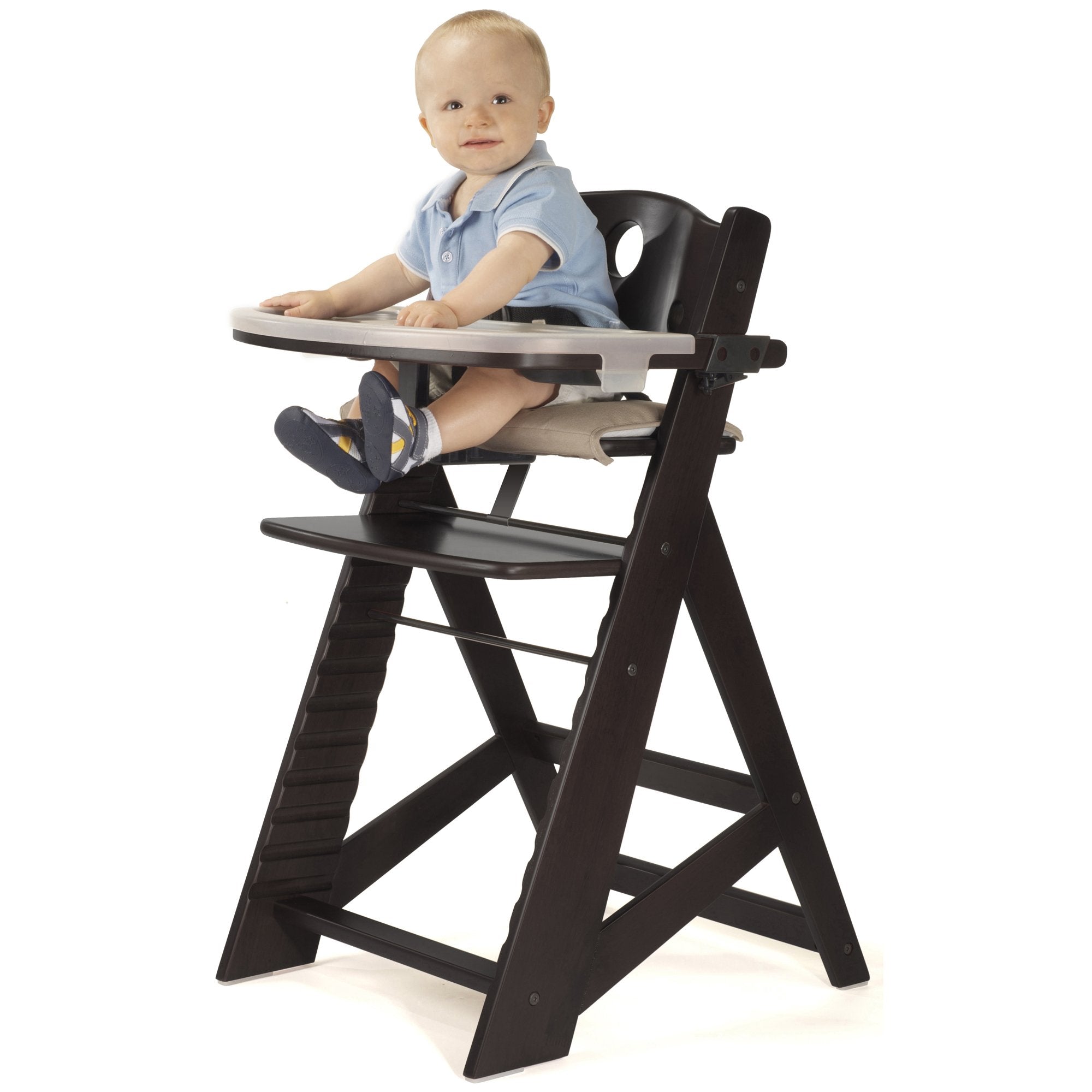 Height Right High Chair with Tray, Espresso