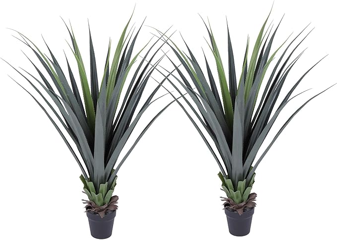 44inch Artificial Agave Plant Potted Plants Fake Agave Plant for Home Office Garden