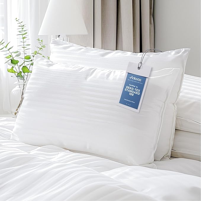 Side Sleeper King Size Pillows Set of 2 - Soft and Hotel Quality Soft Pillows