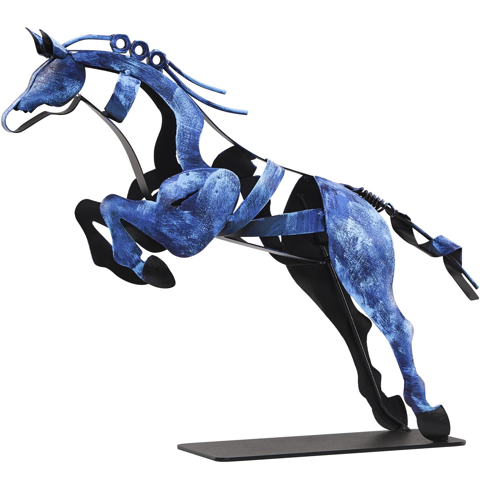 Horse Statue, Unique Metal Art Handmade Sculpture for Home Decor, Rustic Decor