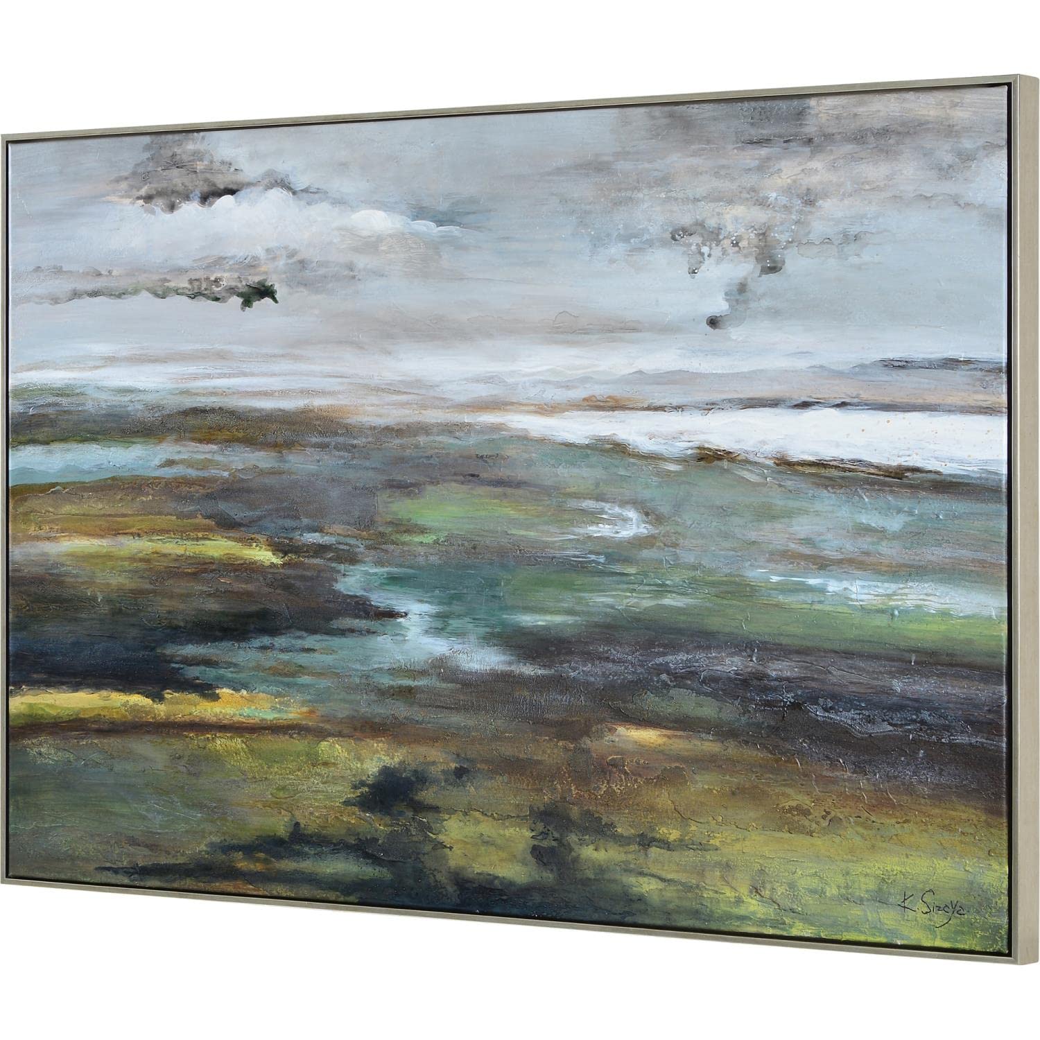 Sprucer 60x40 Modern Cotton Hanging Wall Canvas Art in Multi-Color