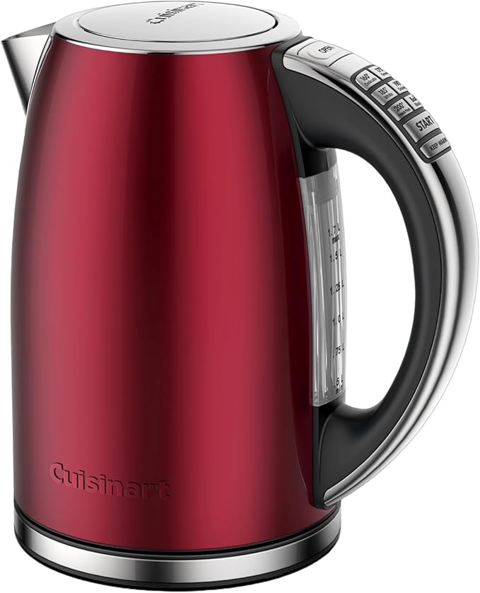 1.7-Liter Stainless Steel Cordless Electric Kettle with 6 Preset Temperatures