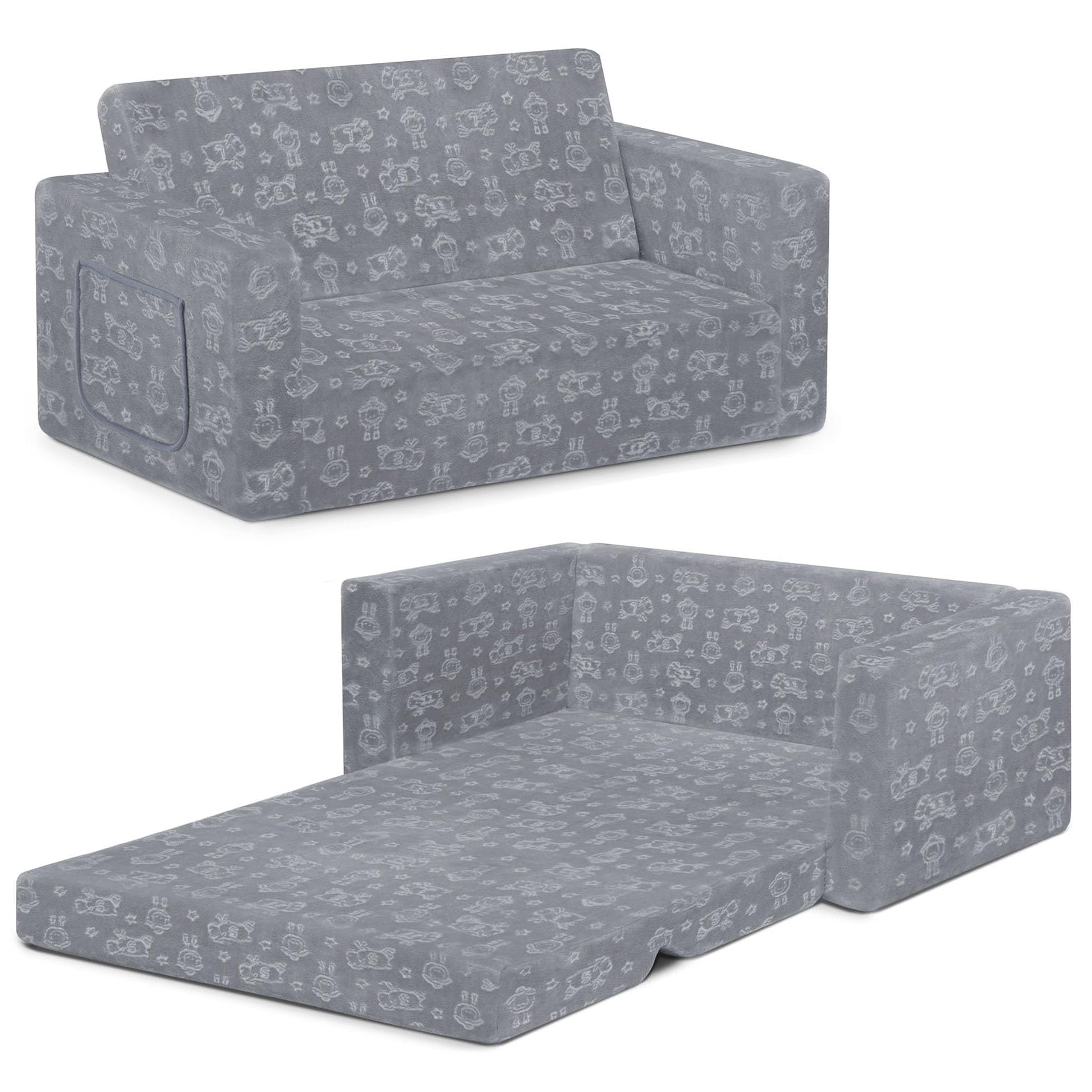 Serta Perfect Sleeper Extra Wide Convertible Sofa to Lounger