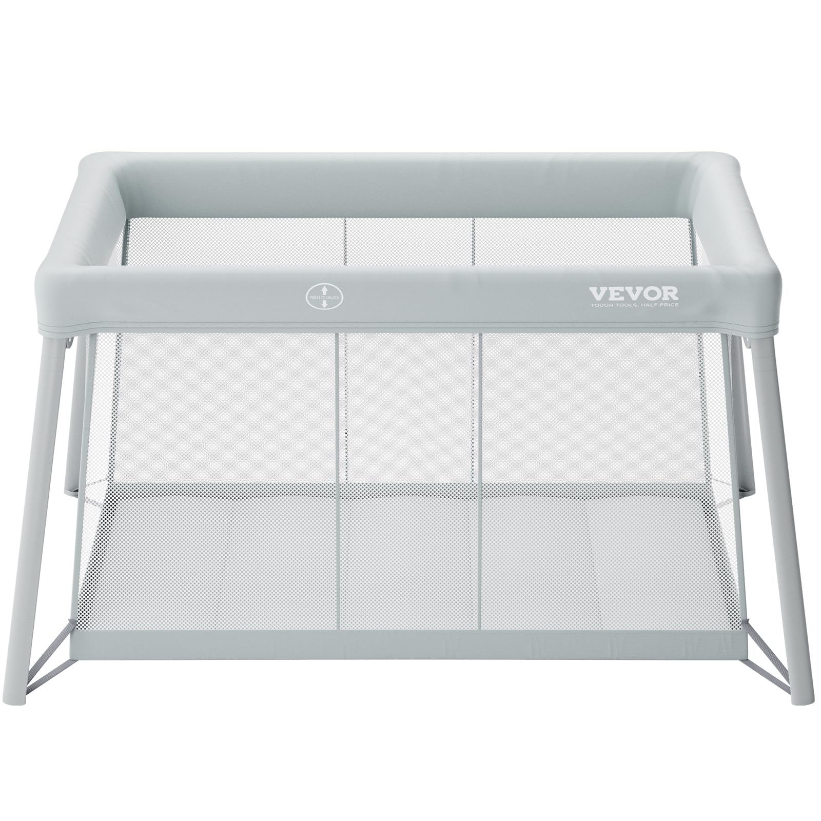 Baby Travel Crib and Play Yard, Folding Baby Playpen with Soft Mattress Pad