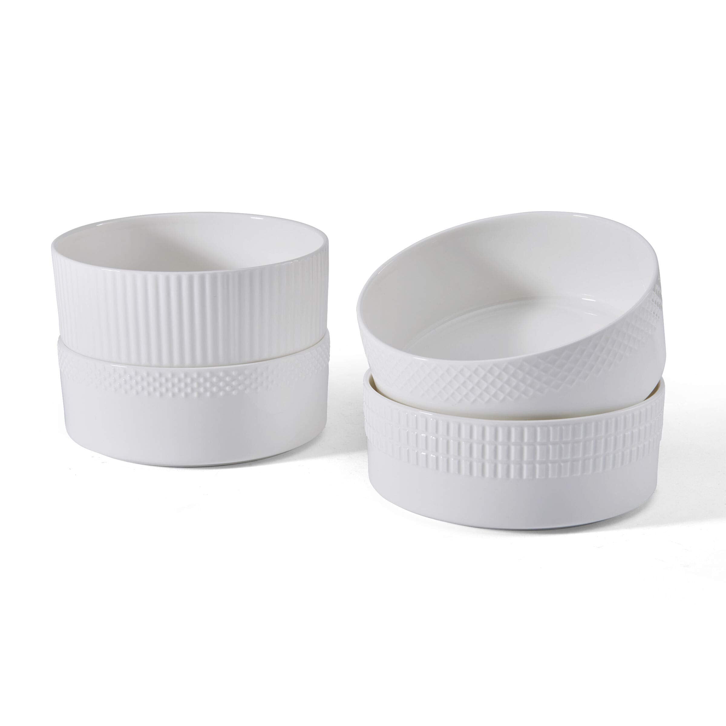 Camila Bone China Lightweight Chip Resistant 16-Piece Dinnerware Set