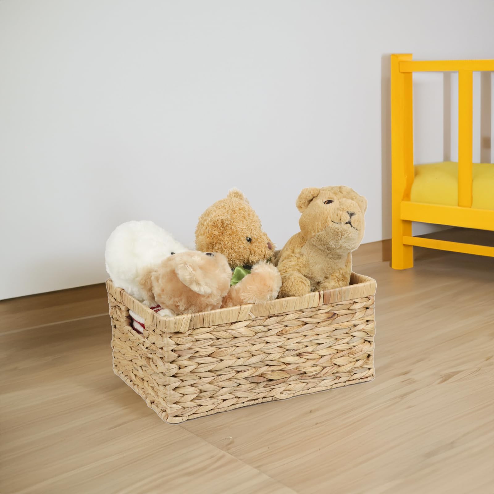 Wicker Basket, Water Hyacinth Baskets for Organizing