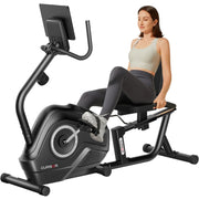Recumbent Exercise Bike, Stationary Bikes for Home with Adjustable Seat