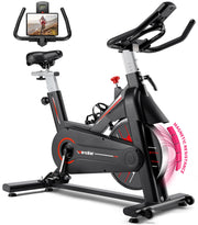 WENOKER Stationary Bike for Home, Indoor Bike with Whisper Quiet, Heavy